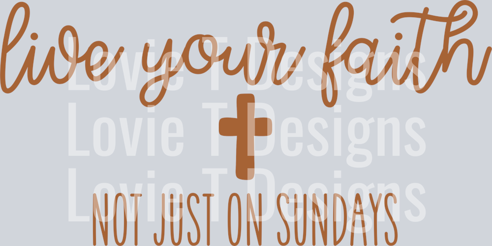 Live Your Faith Brown