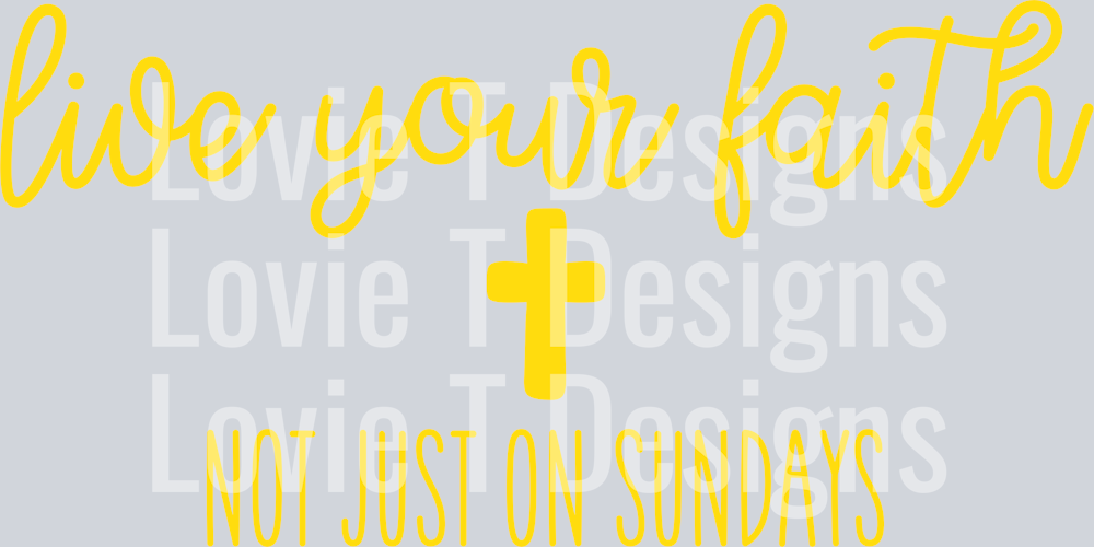 Live Your Faith Yellow