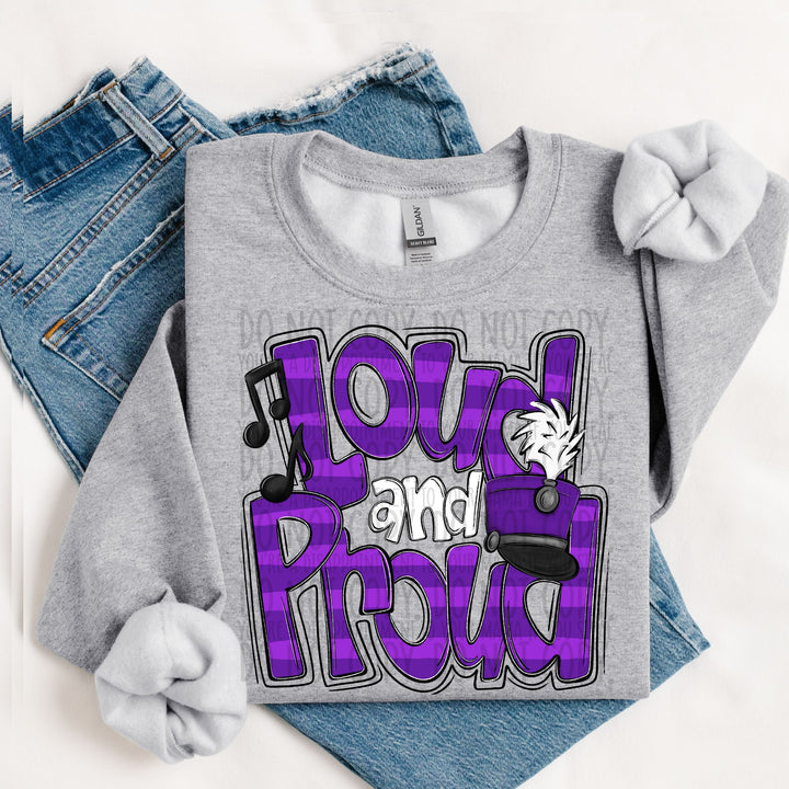 LOUD AND PROUD DOODLE MARCHING BAND PURPLE