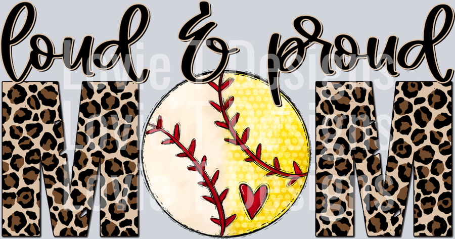 Loud and Proud Softball Baseball MIX