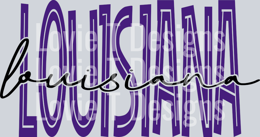 Louisiana Purple Cutout