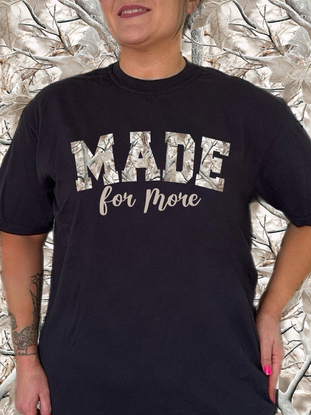 Made for More Camo DTF transfer design – image 1