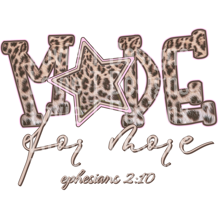 Made for More Phoebe Leopard Tan – DTF Transfer
