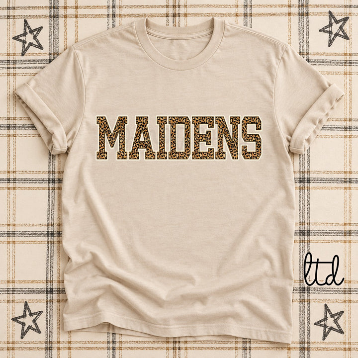 Maidens Dark Leopard Mascots DTF transfer mockup