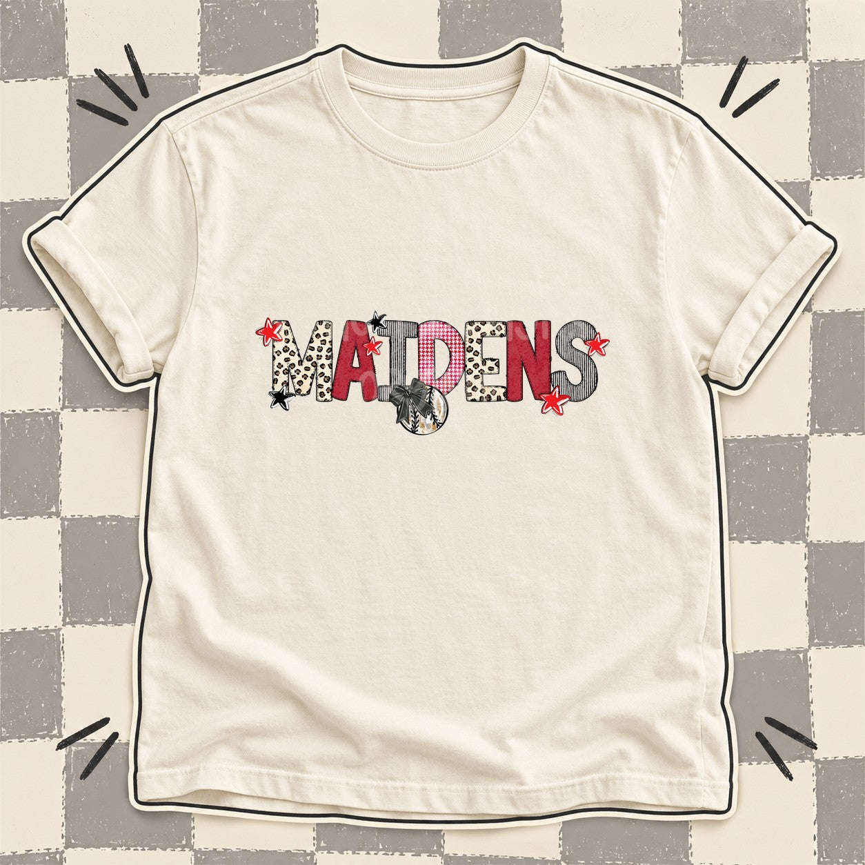 Mixed Doodle Baseball Mascots – Stitched Ballpark Maidens design