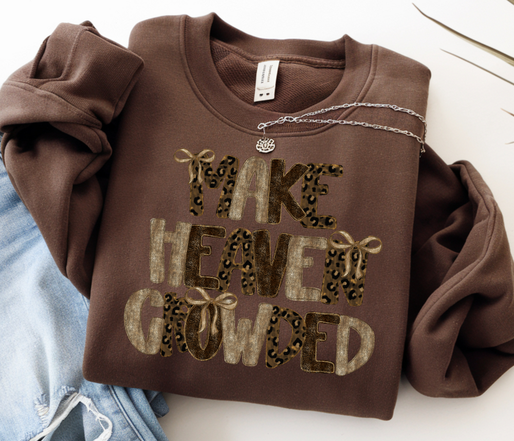 Make Heaven Crowded Cheetah Mix with Bows DTF transfer design – image 1