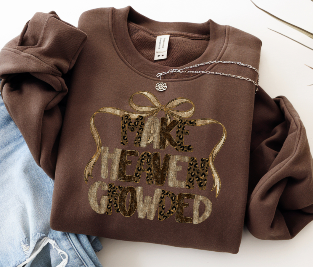 MAKE HEAVEN CROWDED CHEETAH MIX WITH ONE BIG BOW