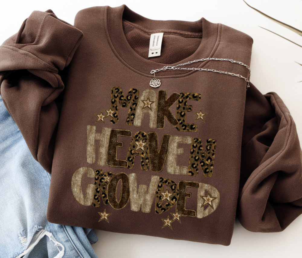 Make Heaven Crowded Cheetah Mix with Stars DTF transfer design – image 1