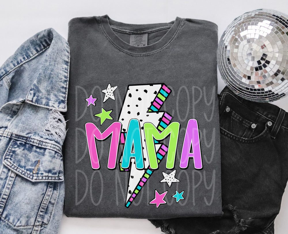 Mama Dottie Thunderbolt DTF transfer design – image 1