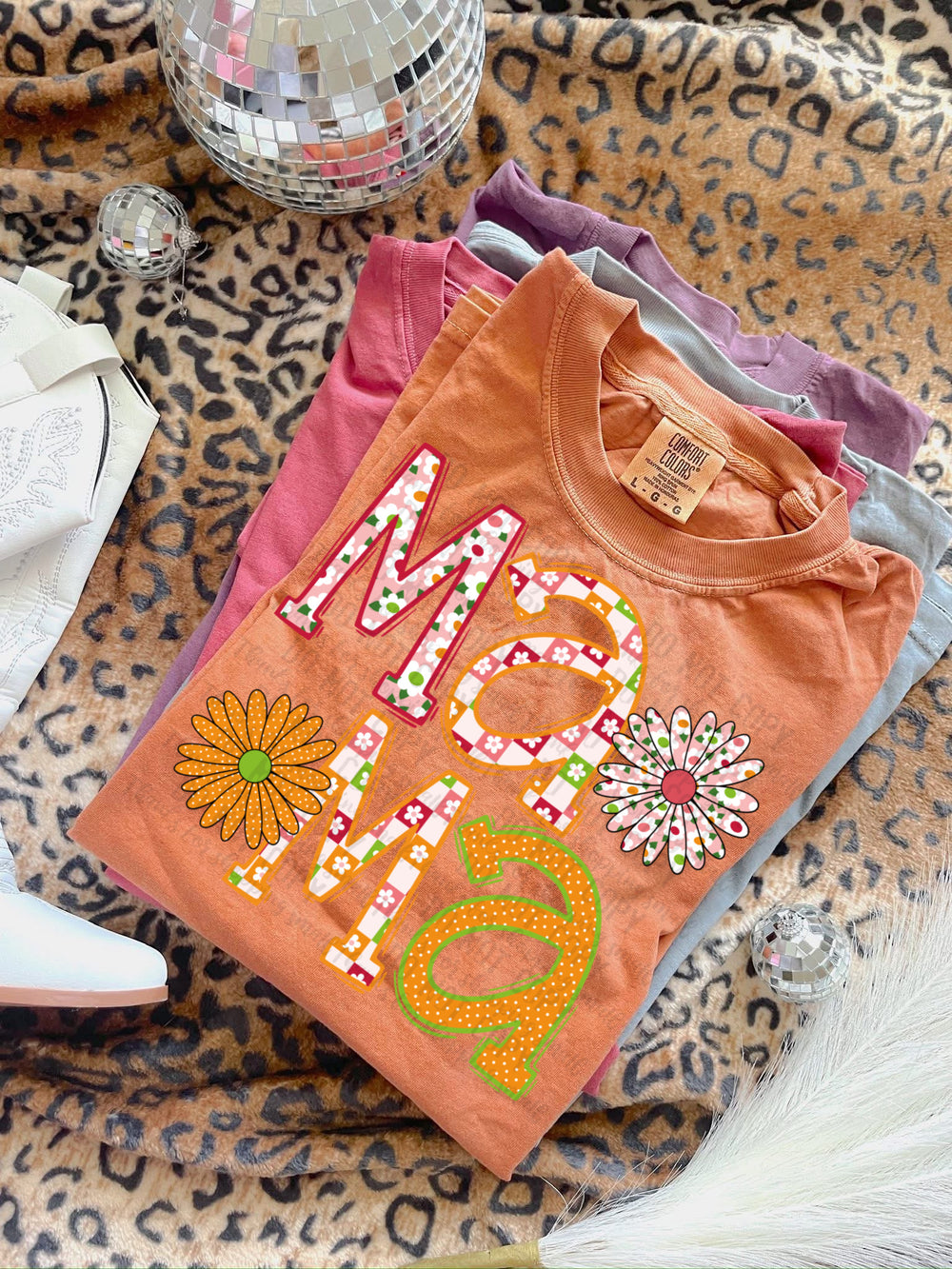 Mama Floral DTF transfer design