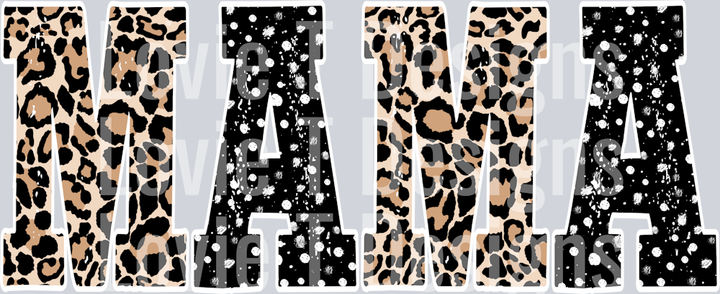 Mama leopard polka dots