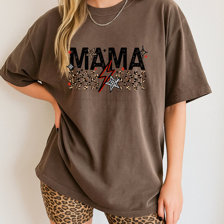 MAMA RED CHEETAH AND CHECKER BLACK