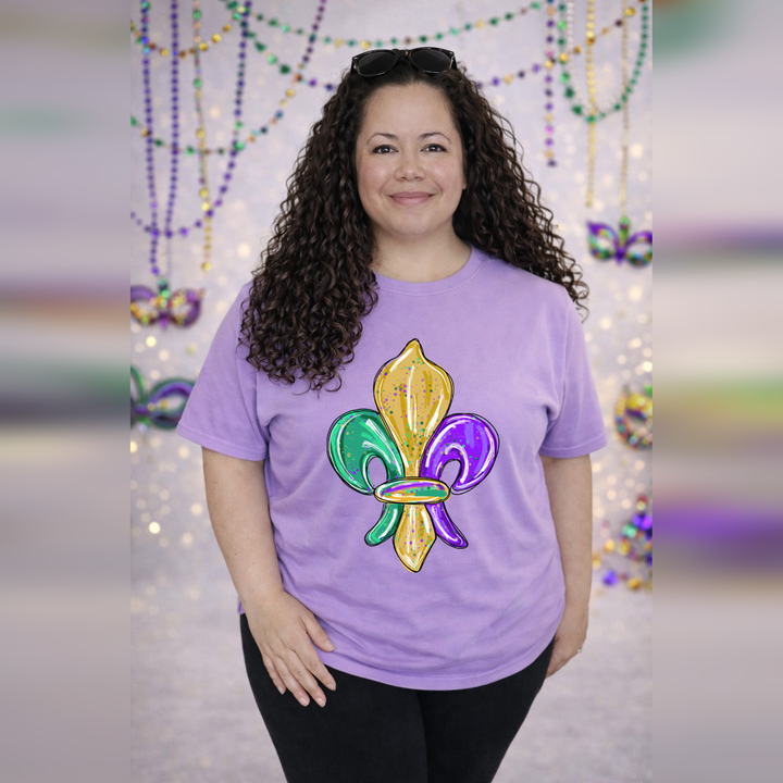 Mardi Gras Fleur De Lis – DTF Transfer