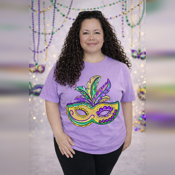 Mardi Gras Mask – DTF Transfer
