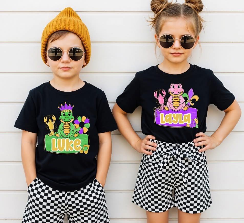 MARDI GRAS NAME PLATES