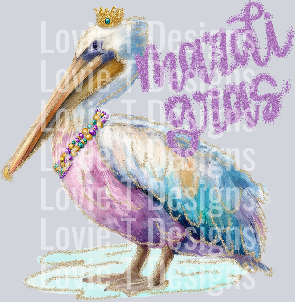 MARDI GRAS PELICAN