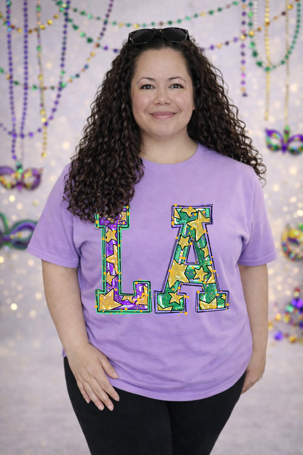 Mardi Stars LA Mardi Gras DTF transfer design