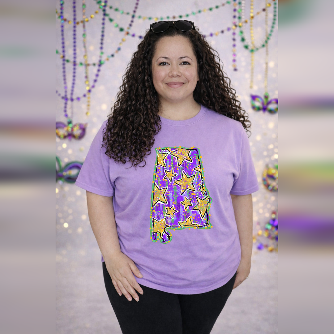 Mardi Stars State Al – DTF Transfer