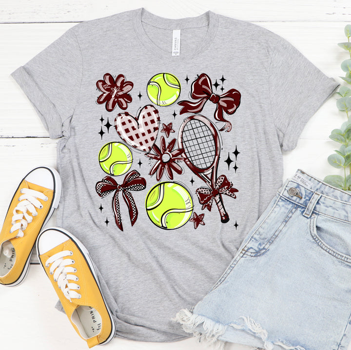 MAROON PLAY BALL TENNIS COLLAGE