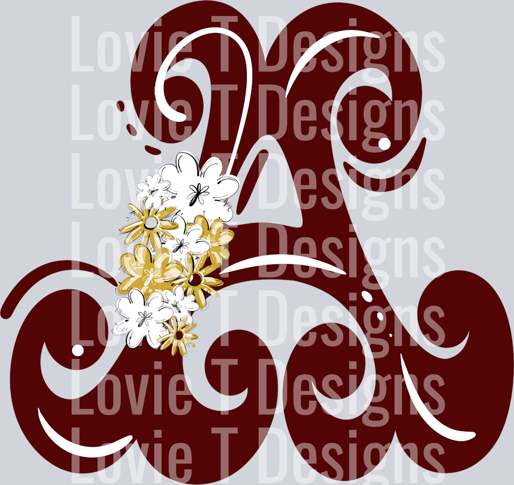 MASTER FANCY MAROON A WITH VEGAS GOLD FLOWER CLUSTER