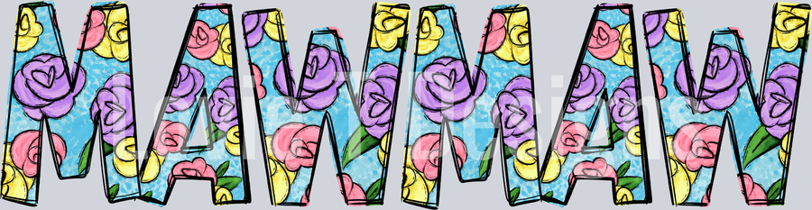 MAWMAW SPRING DOODLE