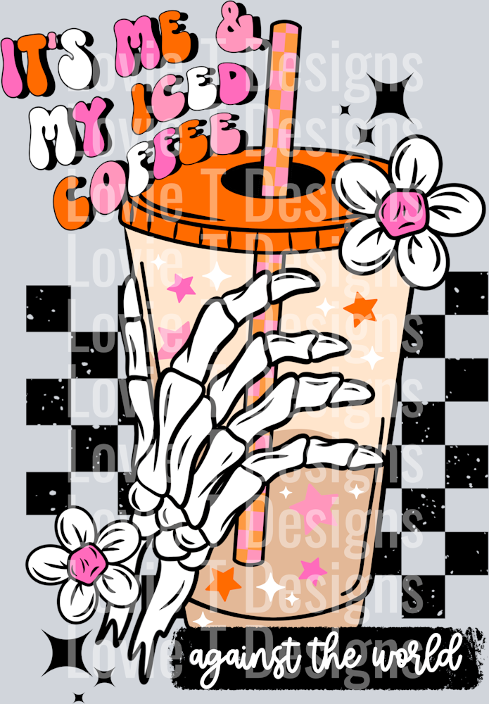 _Me_And_My_Iced_Coffee_Skellie_Hand