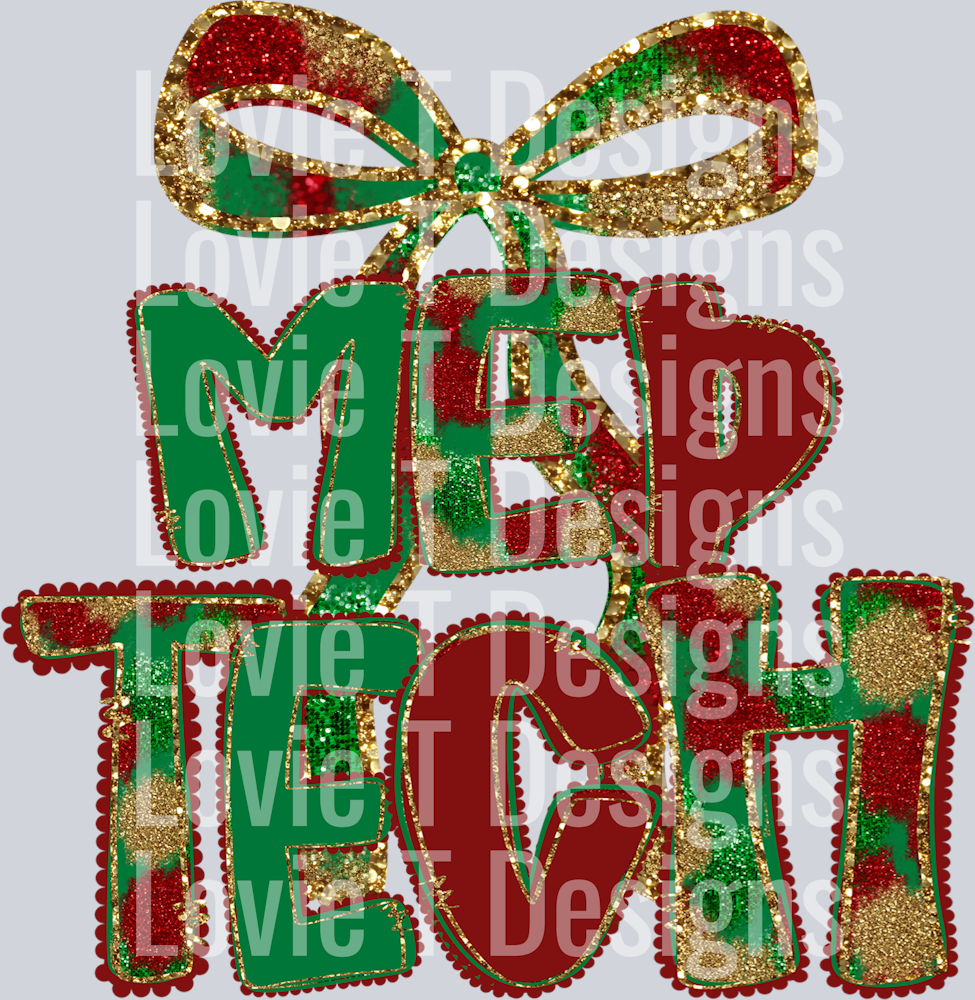 med tech christmas Bow