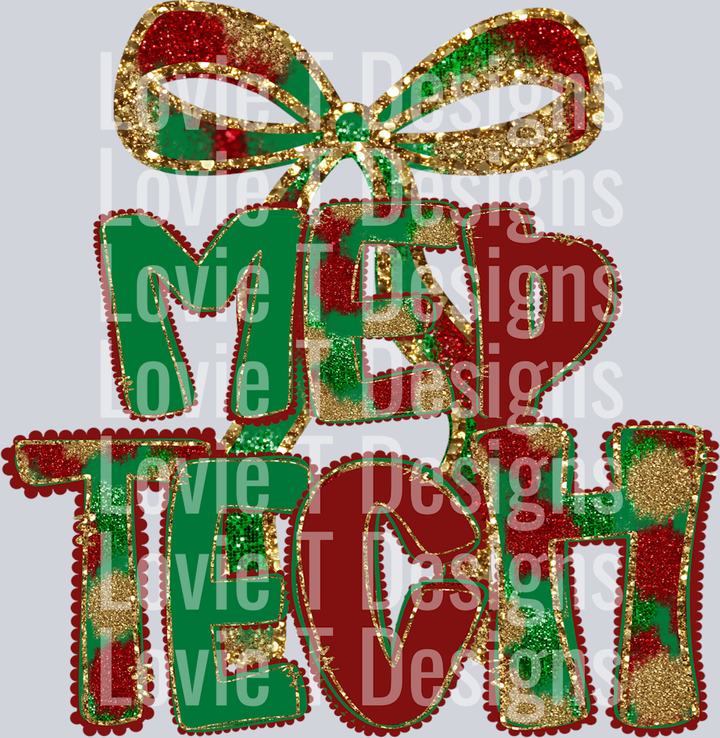 med tech christmas Bow