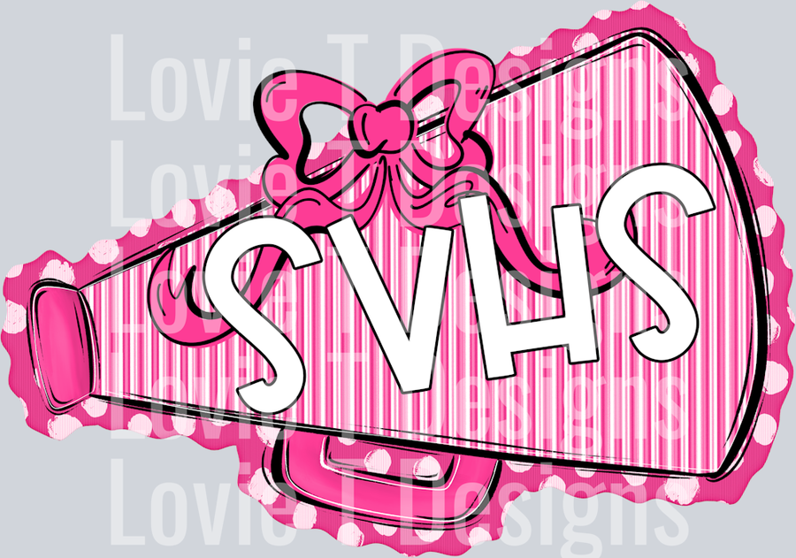 MEGAPHONES AND BOWS PINK SVHS