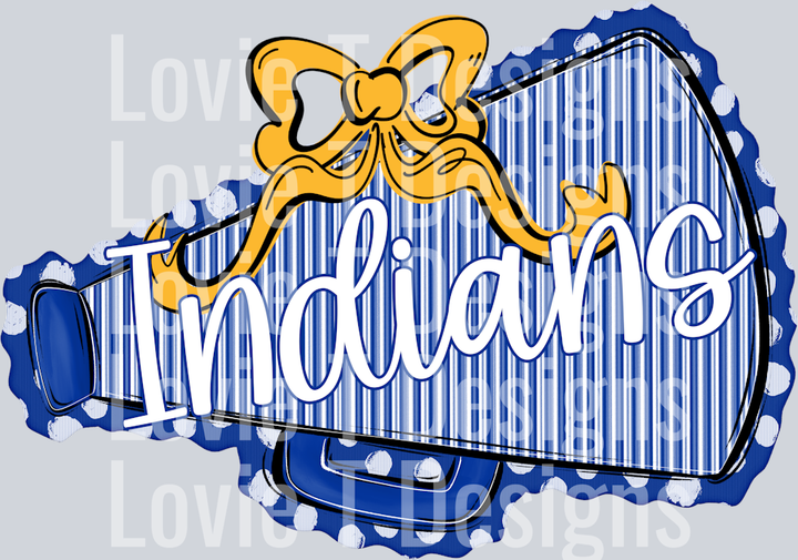 MEGAPHONES AND BOWS ROYAL AND YELLOW BOW INDIANS