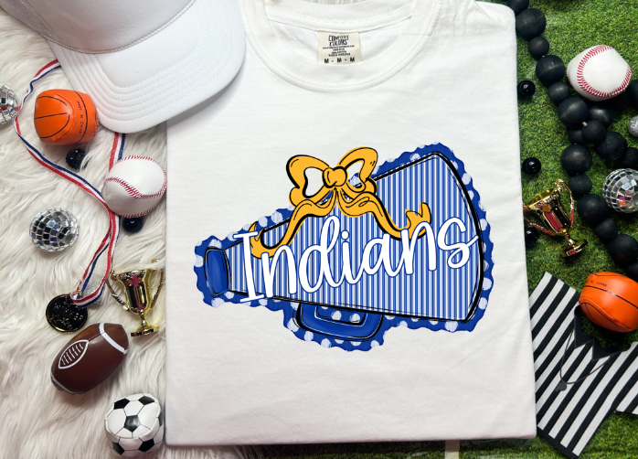 MEGAPHONES AND BOWS ROYAL AND YELLOW BOW INDIANS