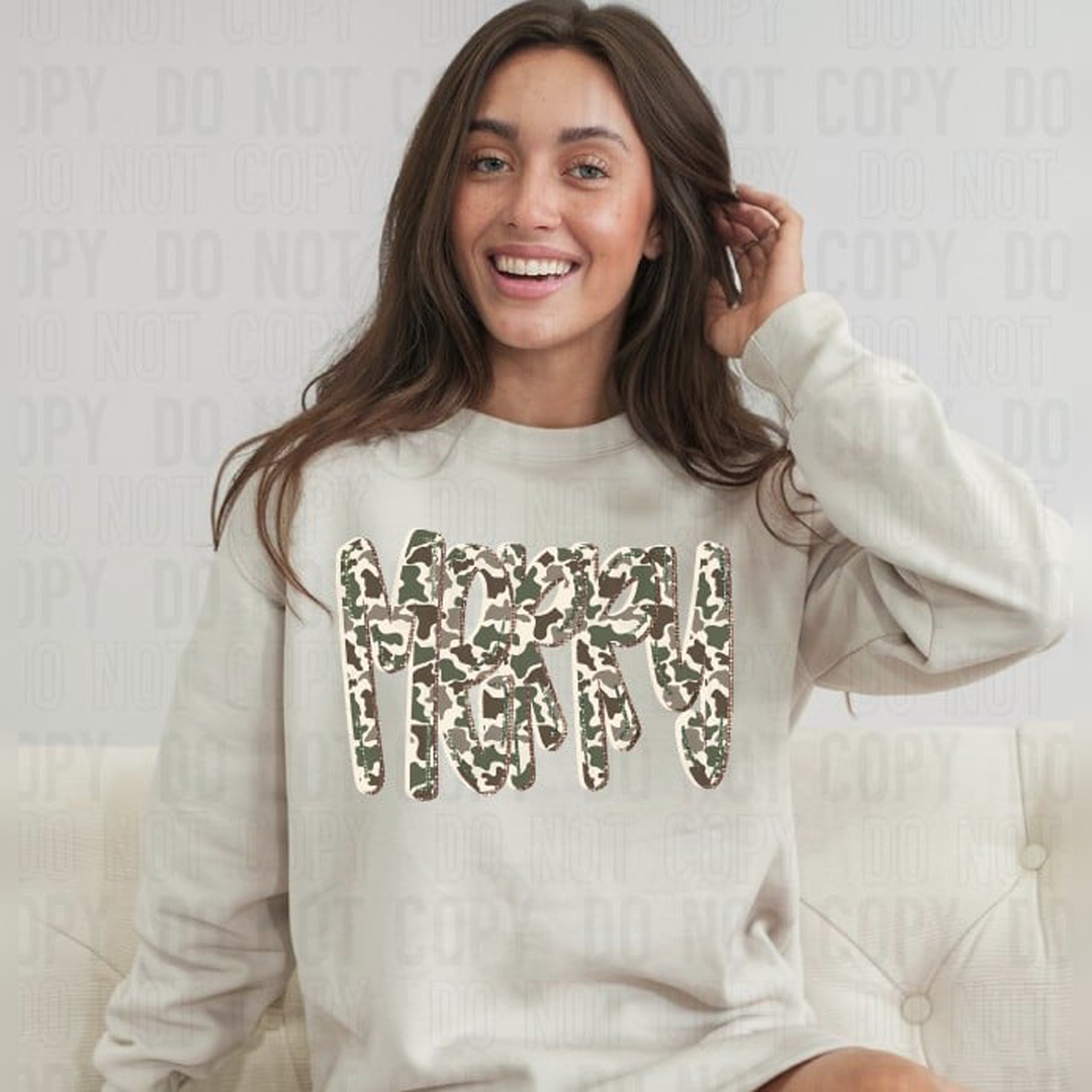 Merry Camo – DTF Transfer
