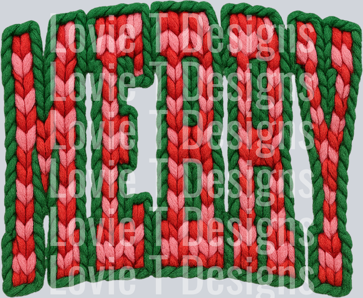 MERRY CHECKERED FAUX YARN