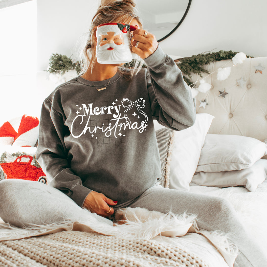 Merry Christma Single Color White DTF transfer design – image 1
