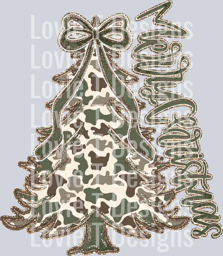 Merry Christmas Camo Tree