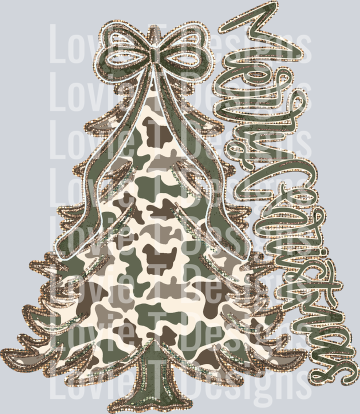 Merry Christmas Camo Tree