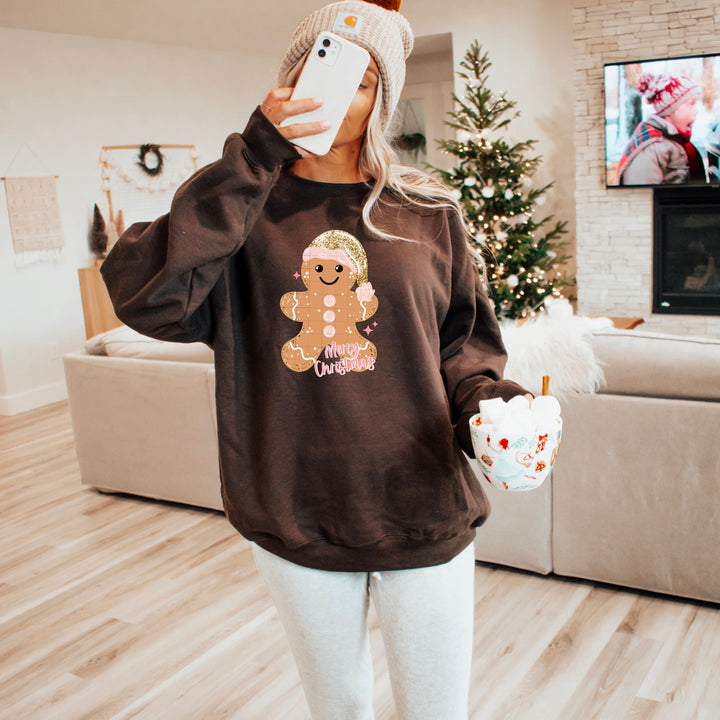 MERRY CHRISTMAS GLITTER GINGEBRRAD 2
