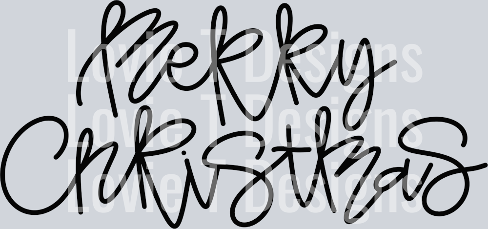 Merry Christmas Lettering PNG