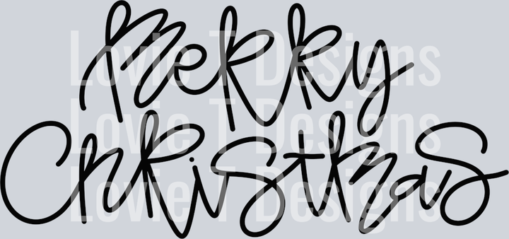Merry Christmas Lettering PNG