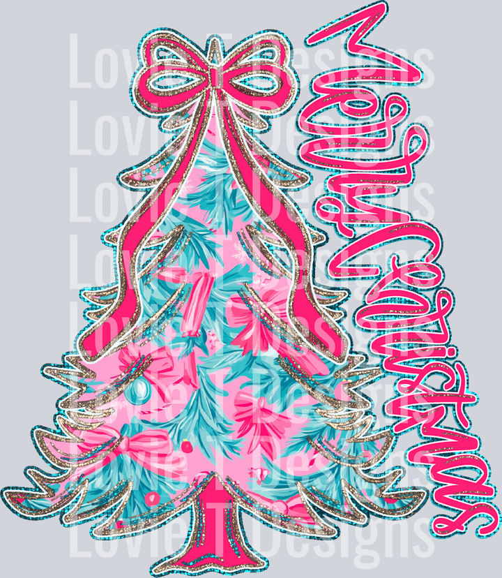 Merry Christmas Pink