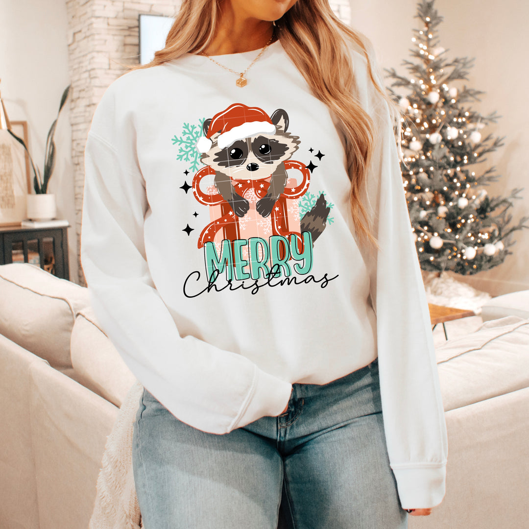 MERRY CHRISTMAS RACCOON