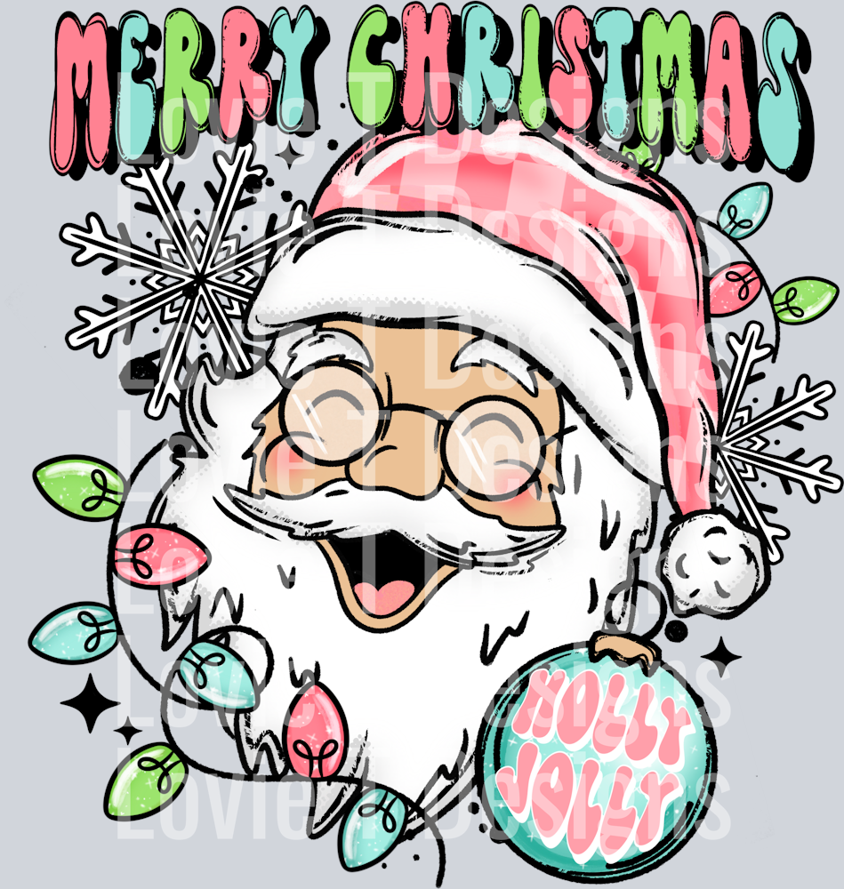Merry christmas santa light skintone
