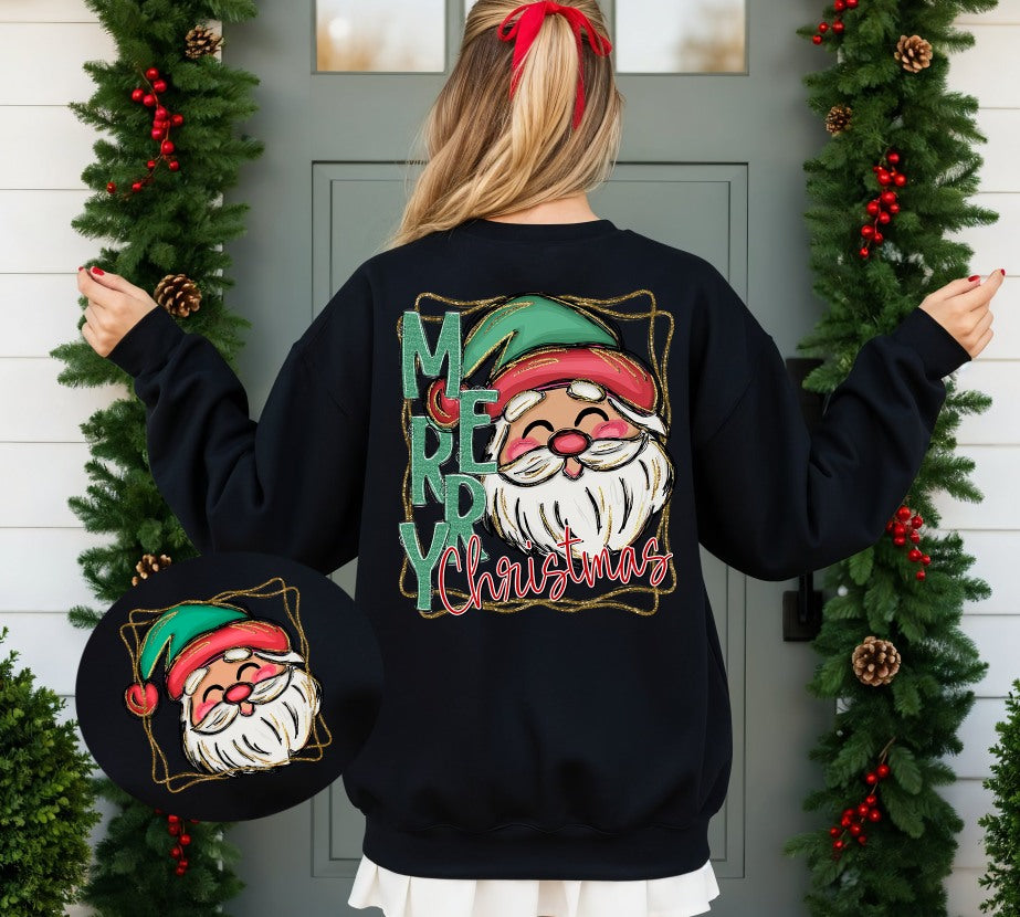 Merry Christmas Santa Pocket DTF transfer design – image 1