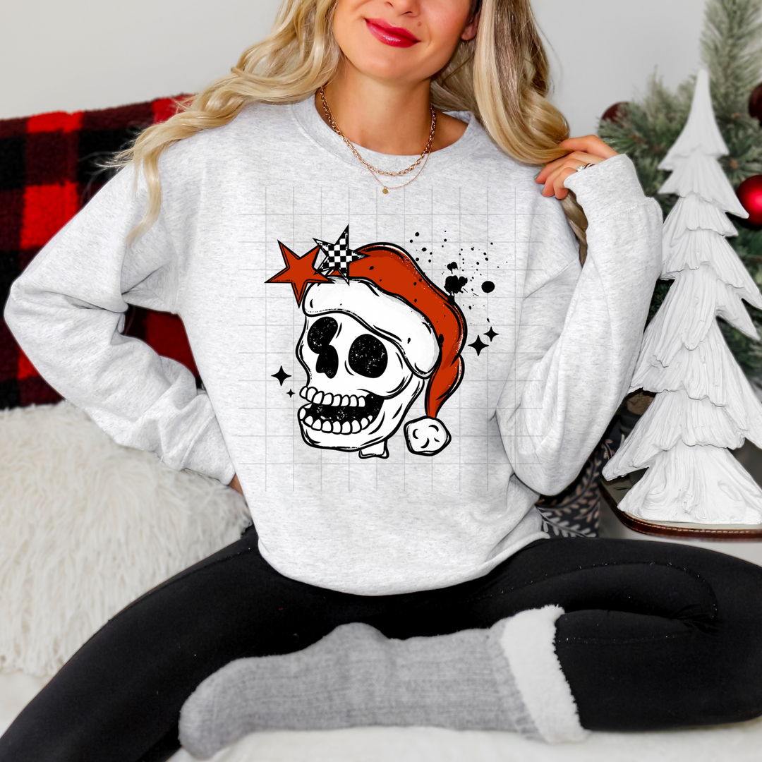 MERRY CHRISTMAS SKELLIE POCKET BLACK
