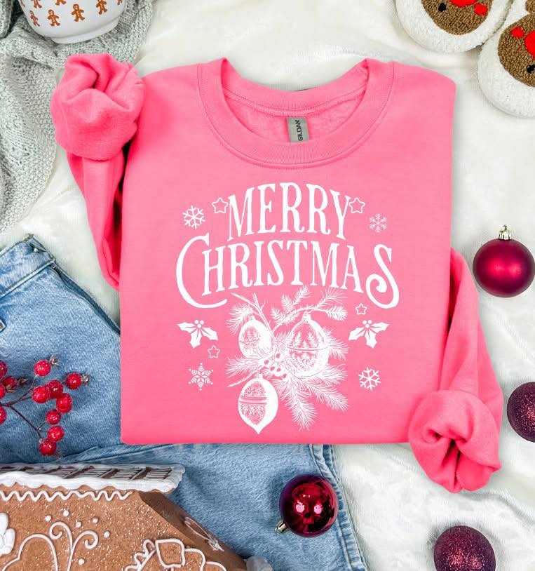 Merry Christmas Vintage DTF transfer design – image 1