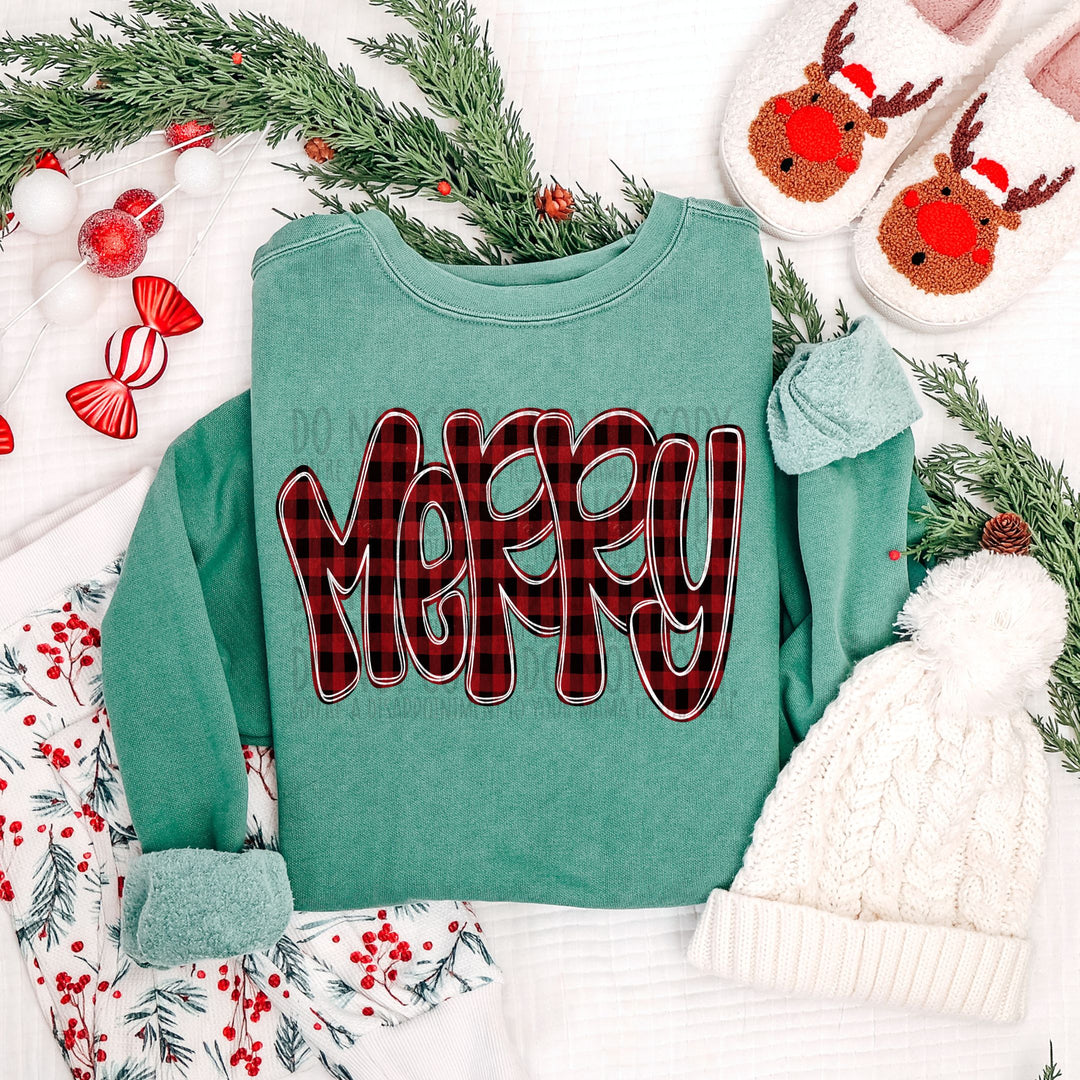 MERRY FUNKY DOODLE BUFFALO CHECK