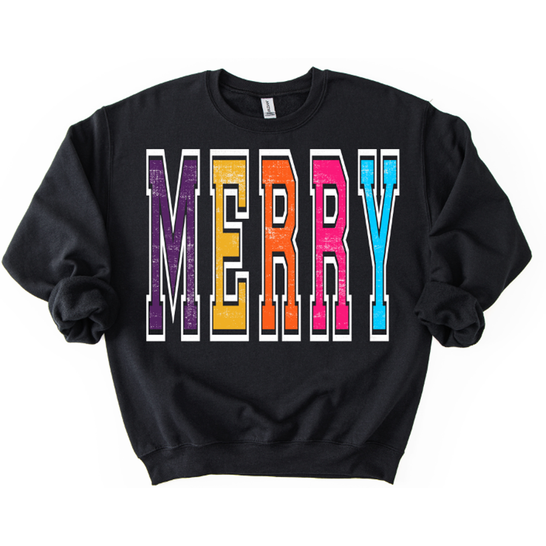Merry Oversized Colorful – DTF Transfer