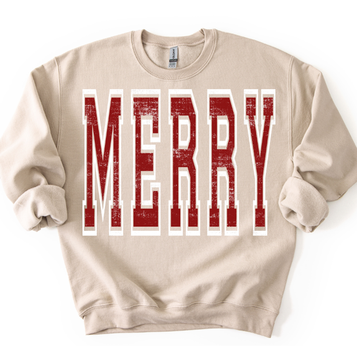 Merry Oversized Contemporary Colors – DTF Transfer