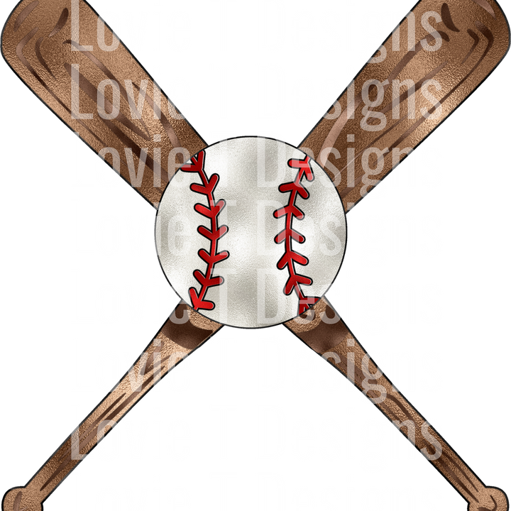 METALLIC BASEBALL AND BATS