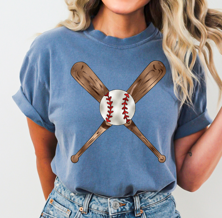 METALLIC BASEBALL AND BATS